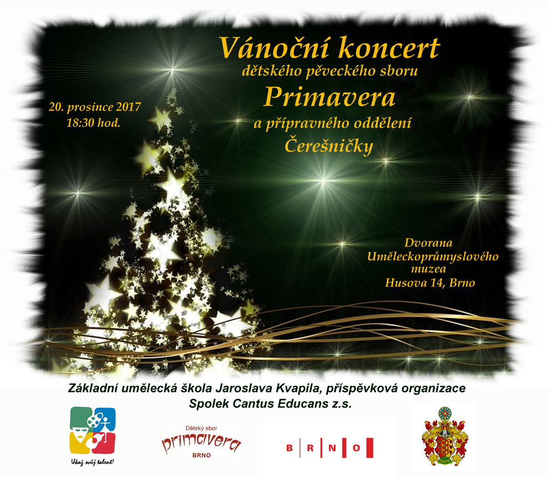 Pozvánka: Vánoční koncert Primavery a Čerešniček