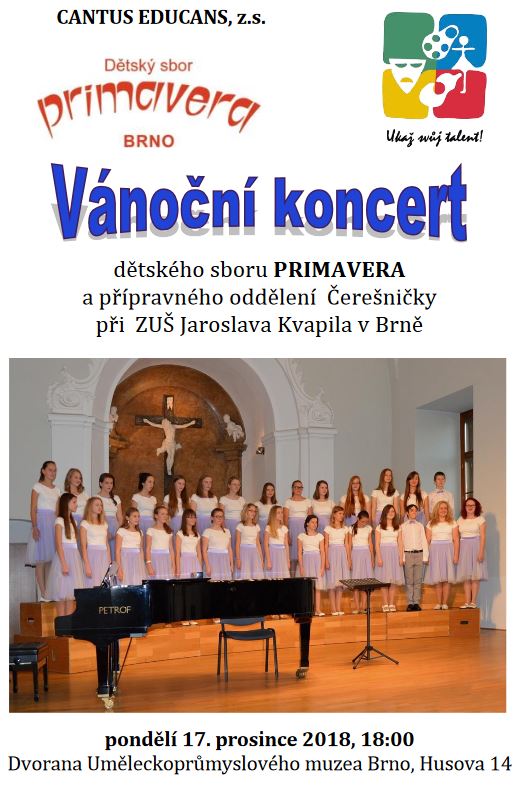 Pozvánka: Vánoční koncert Primavery